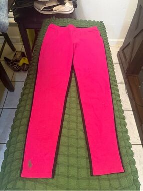 Ralph Lauren Bright Pink Girls' Stretch Leggings